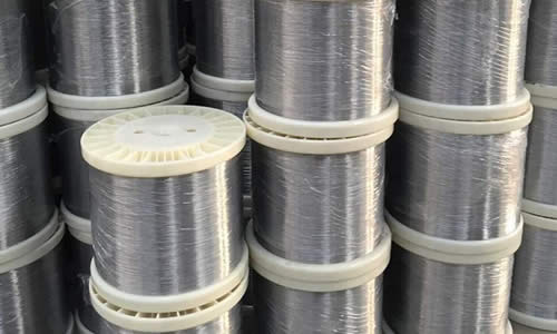 Stainless steel fine wire on spools